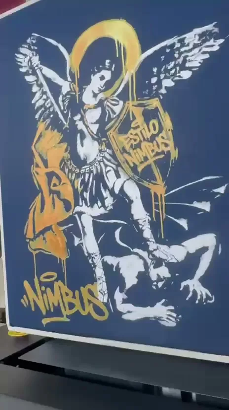 A amostra do São Miguel na mesa da impressora, na gráfica em São Paulo, em agosto